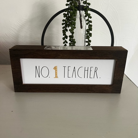 Rae Dunn | Accessories | Rae Dunn Teacher Wood Sign | Poshmark